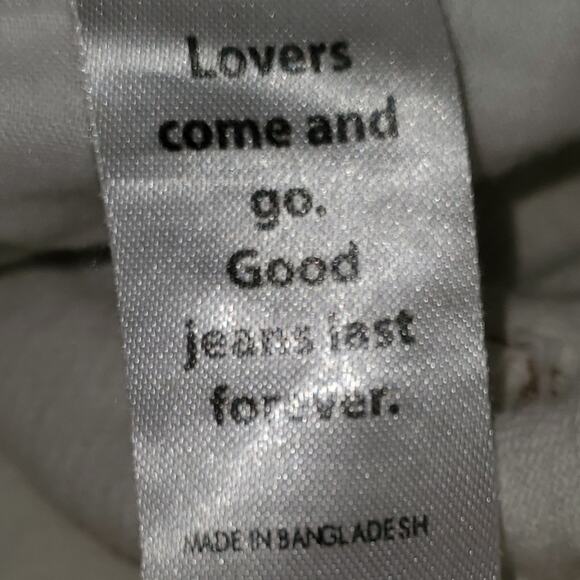 Pacsun Cream Wash Dad Jean Straight Frayed Distressed Ripped Jeans 24 - Picture 8 of 10